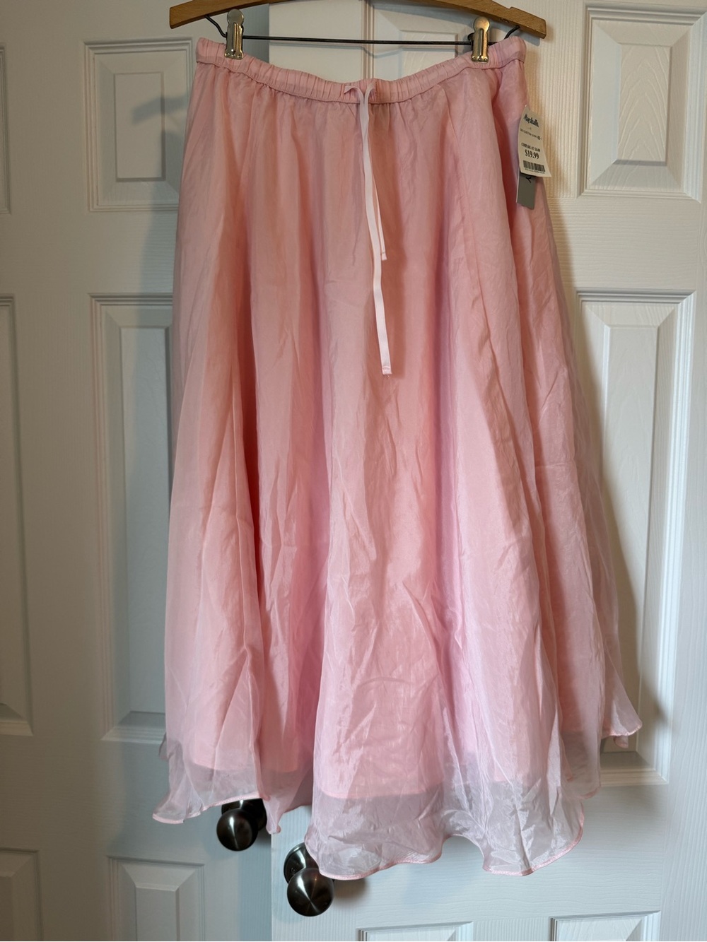 WD.NY Pink Skirt with Drawstring Waist